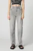 Grey Wash High Rise Straight Leg Jean sold by Charlotte Russe