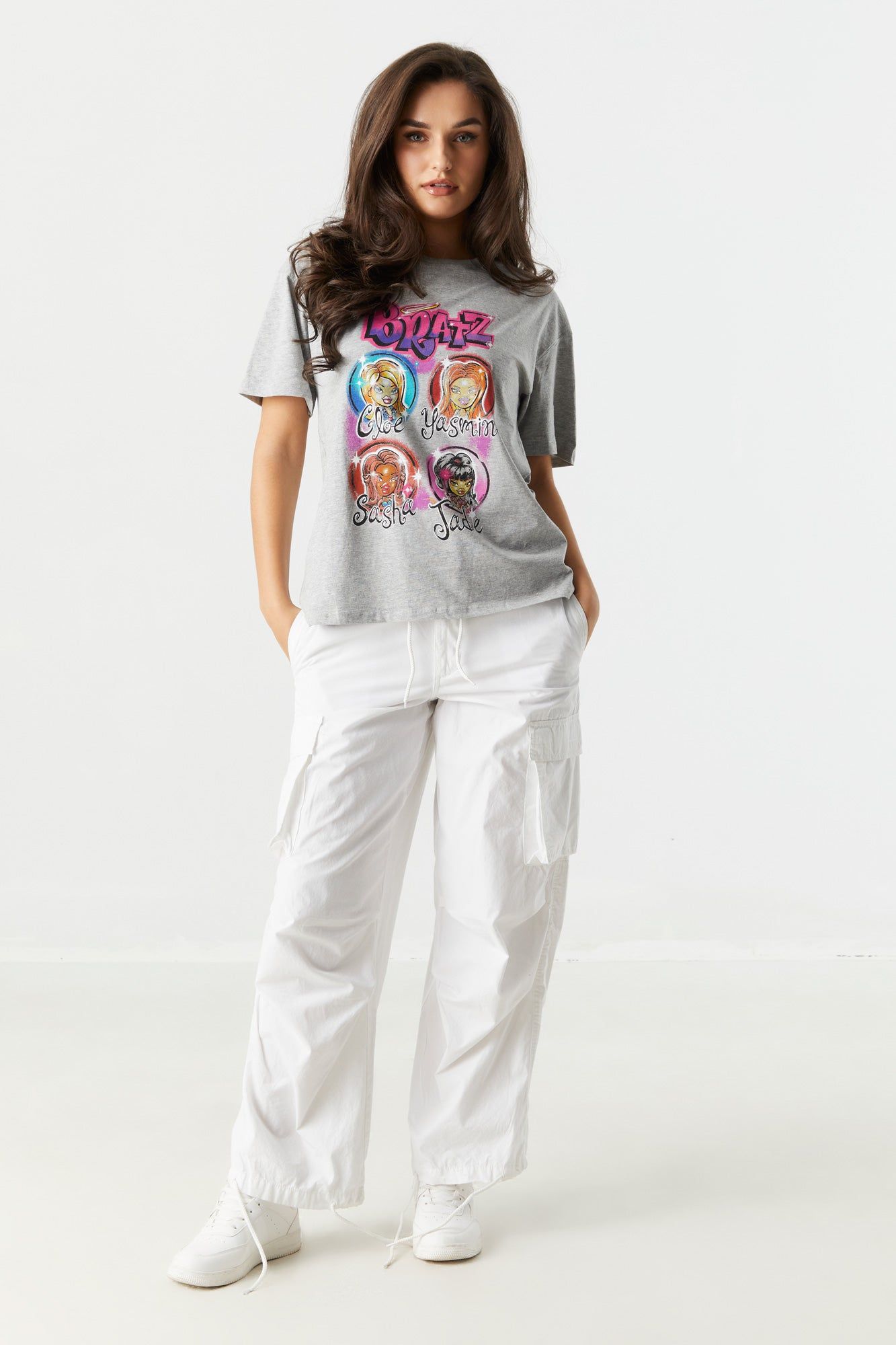 Gray Bratz Graphic Boyfriend T-Shirt sold by Charlotte Russe product image thumbnail 3