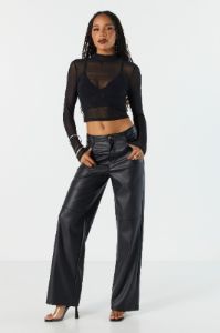 Faux Leather Straight Leg Pant sold by Charlotte Russe
