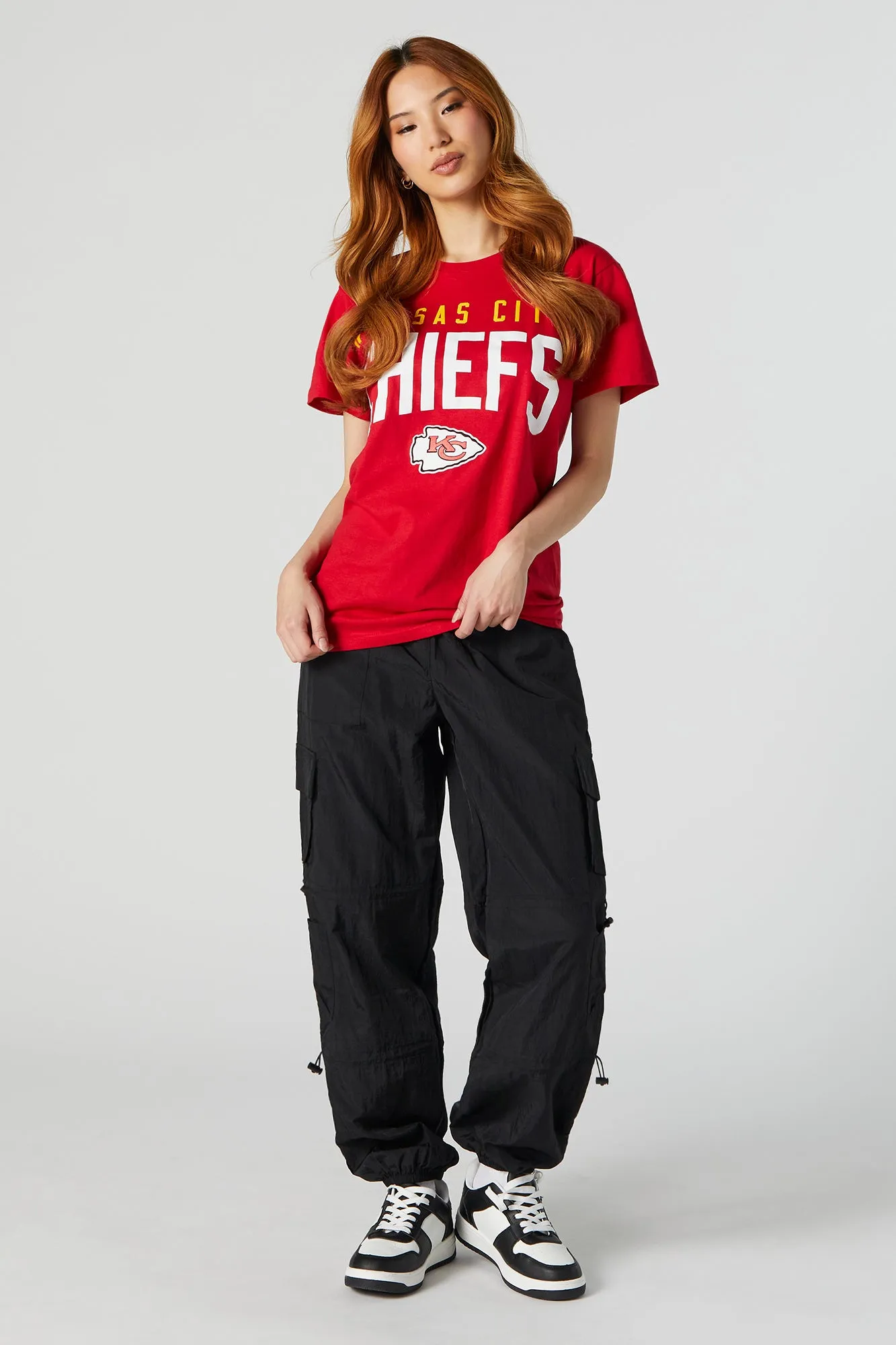Kansas City Chiefs Graphic Boyfriend T-Shirt sold by Charlotte Russe product image thumbnail 3
