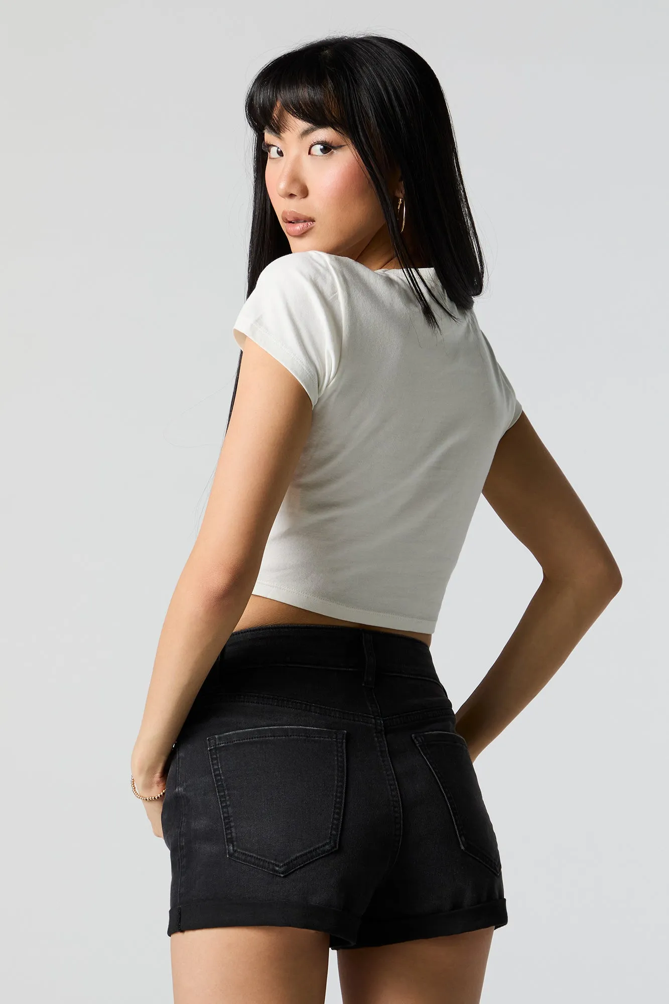 Nashville Graphic Knotted T-Shirt sold by Charlotte Russe product image thumbnail 4