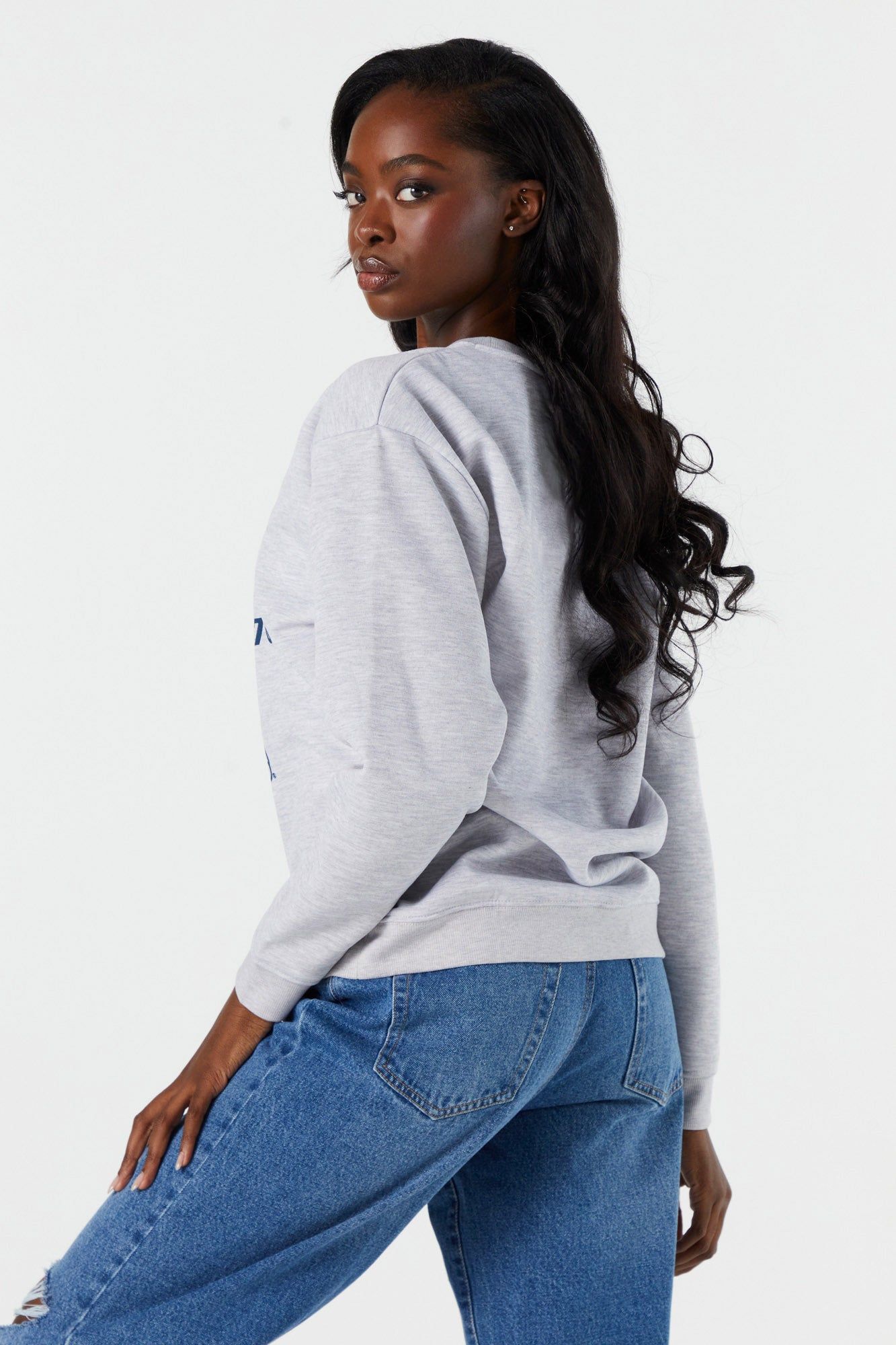 Yale Graphic Fleece Sweatshirt sold by Charlotte Russe product image thumbnail 3