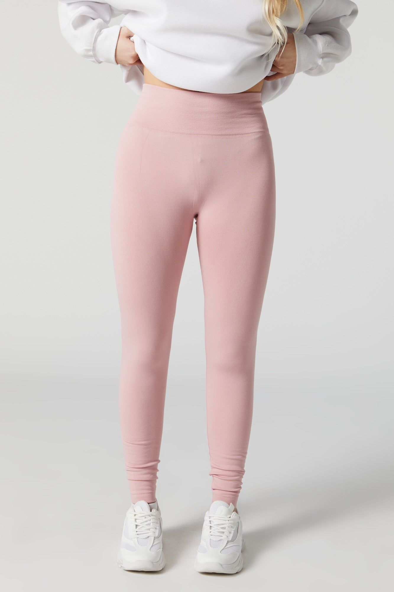 Pink High Rise Seamless Legging sold by Charlotte Russe product image thumbnail 2