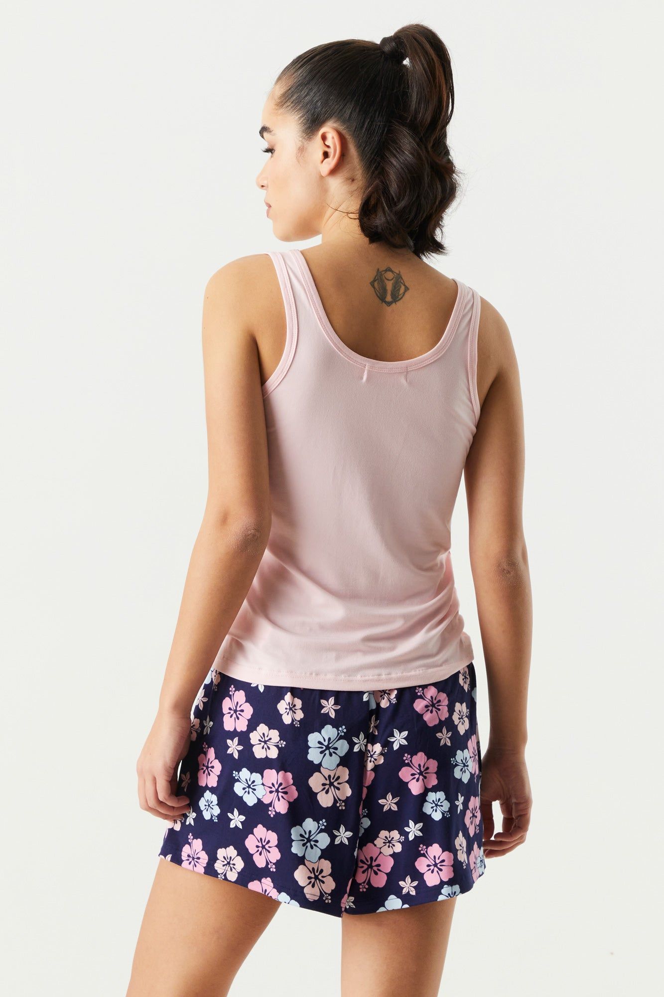 Dream On Graphic Tank and Short 2-Piece Pajama Set sold by Charlotte Russe product image thumbnail 2