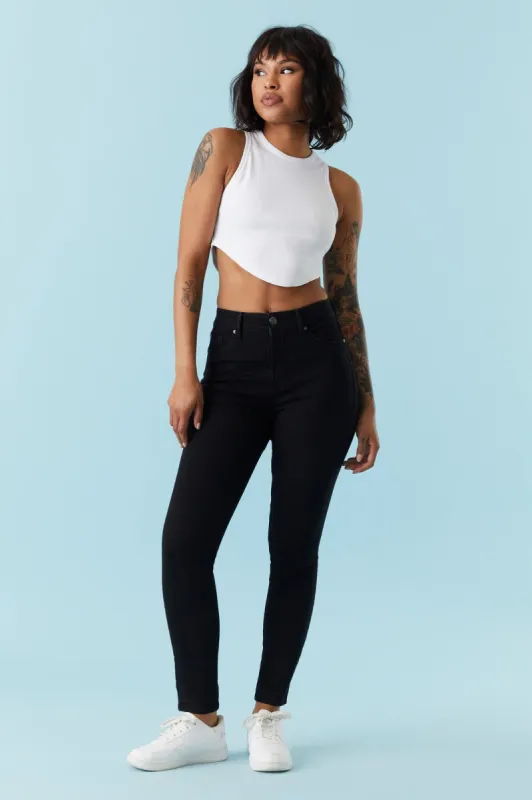 Refuge High-Rise Black Wash Skinny Jean sold by Charlotte Russe