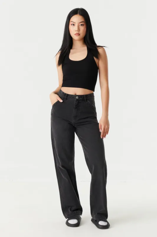 Refuge Ultra High-Rise Black Skater Jean sold by Charlotte Russe