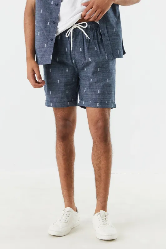 Pineapple Print Pull-On Short sold by Charlotte Russe