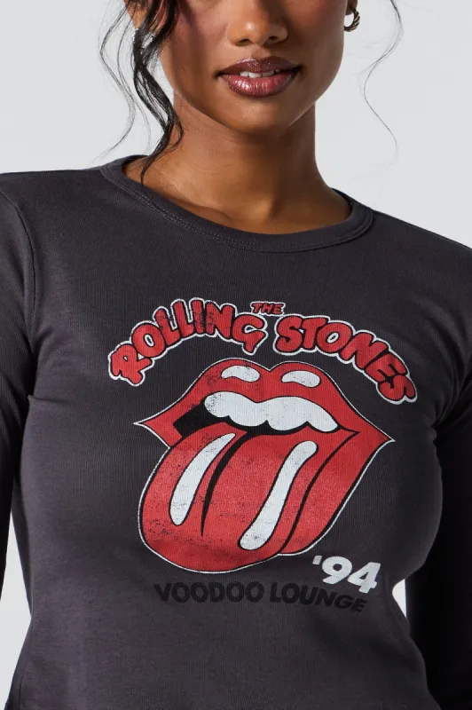 Rolling Stones Graphic Long Sleeve Top sold by Charlotte Russe