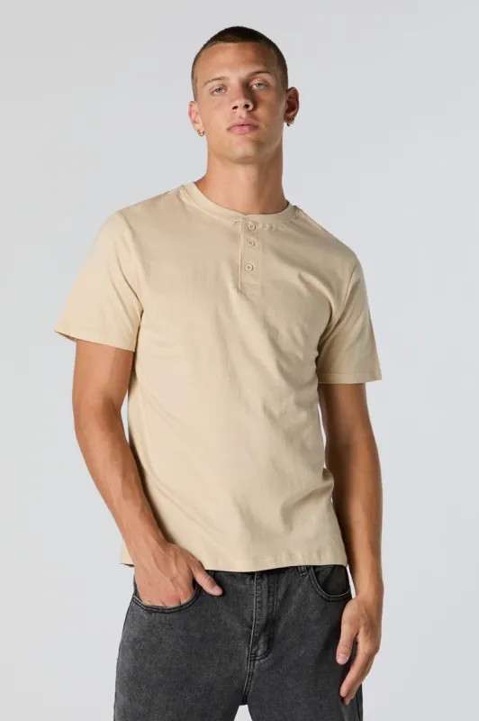 Solid Henley T-Shirt sold by Charlotte Russe