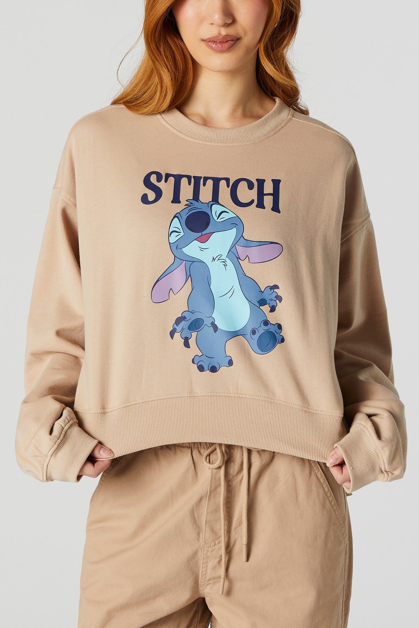 Stitch Graphic Fleece Sweatshirt sold by Charlotte Russe product image thumbnail 2