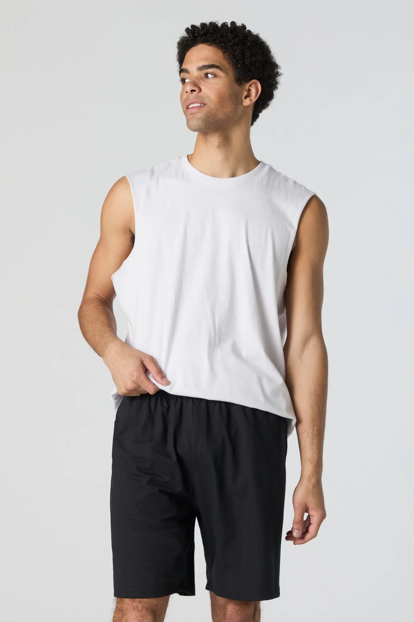 Fleece Elastic Waist Short sold by Charlotte Russe product image thumbnail 4