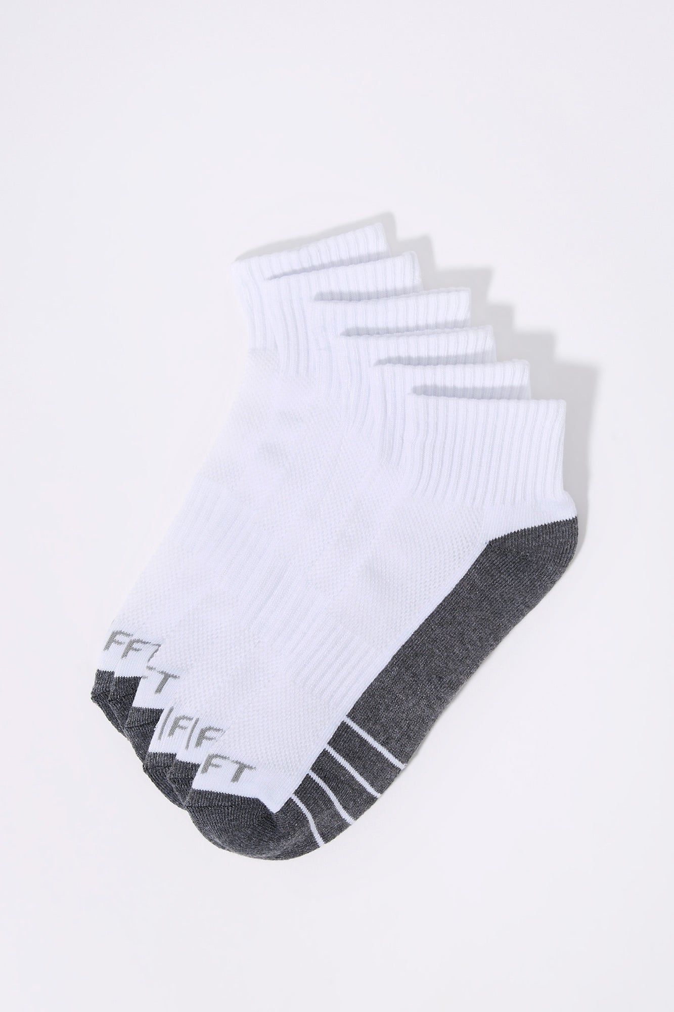 White Athletic Ankles Socks (6 Pack) sold by Charlotte Russe