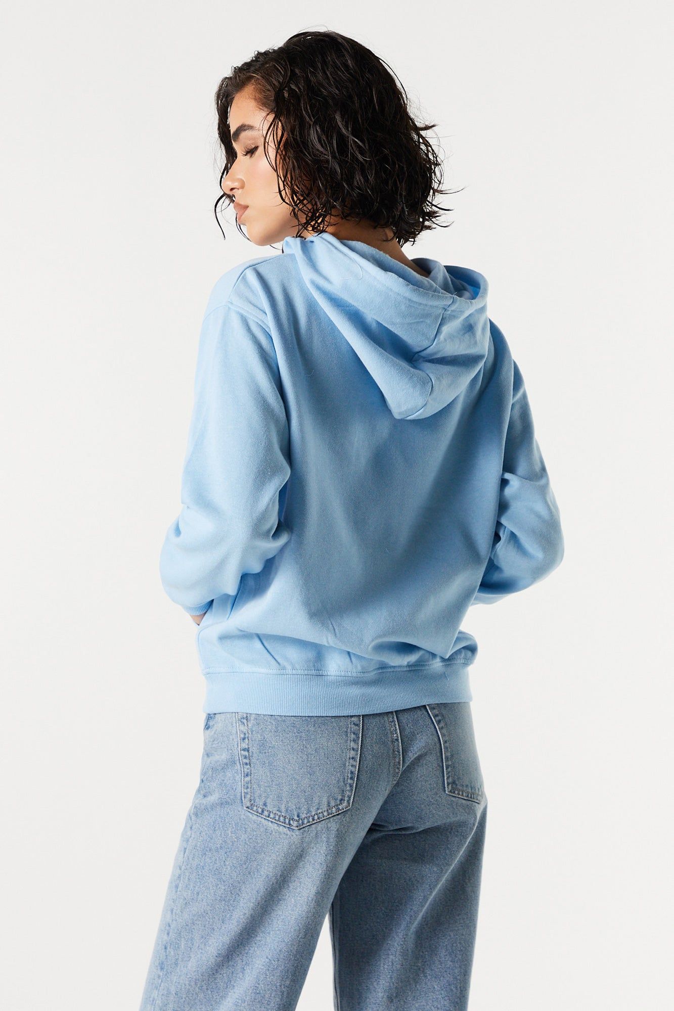 Fleece Stitch Graphic Hoodie sold by Charlotte Russe product image thumbnail 2