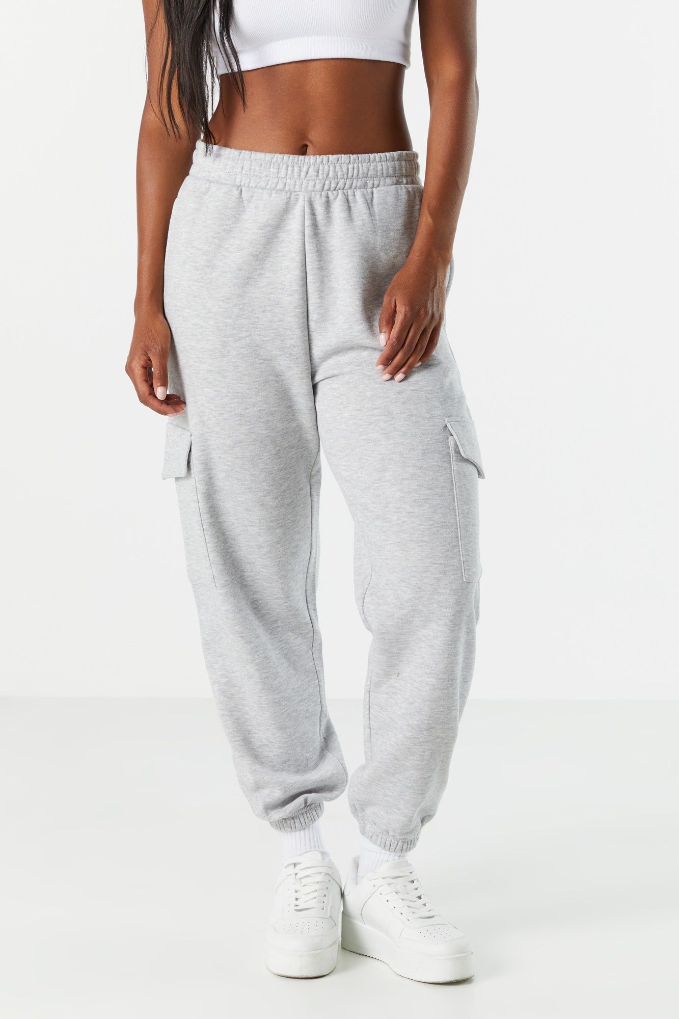 Fleece Cargo Jogger sold by Charlotte Russe product image thumbnail 3