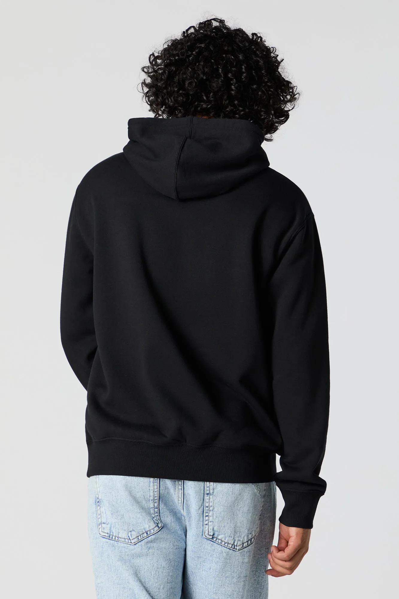 Fire Bear Embroidered Fleece Hoodie sold by Charlotte Russe product image thumbnail 2