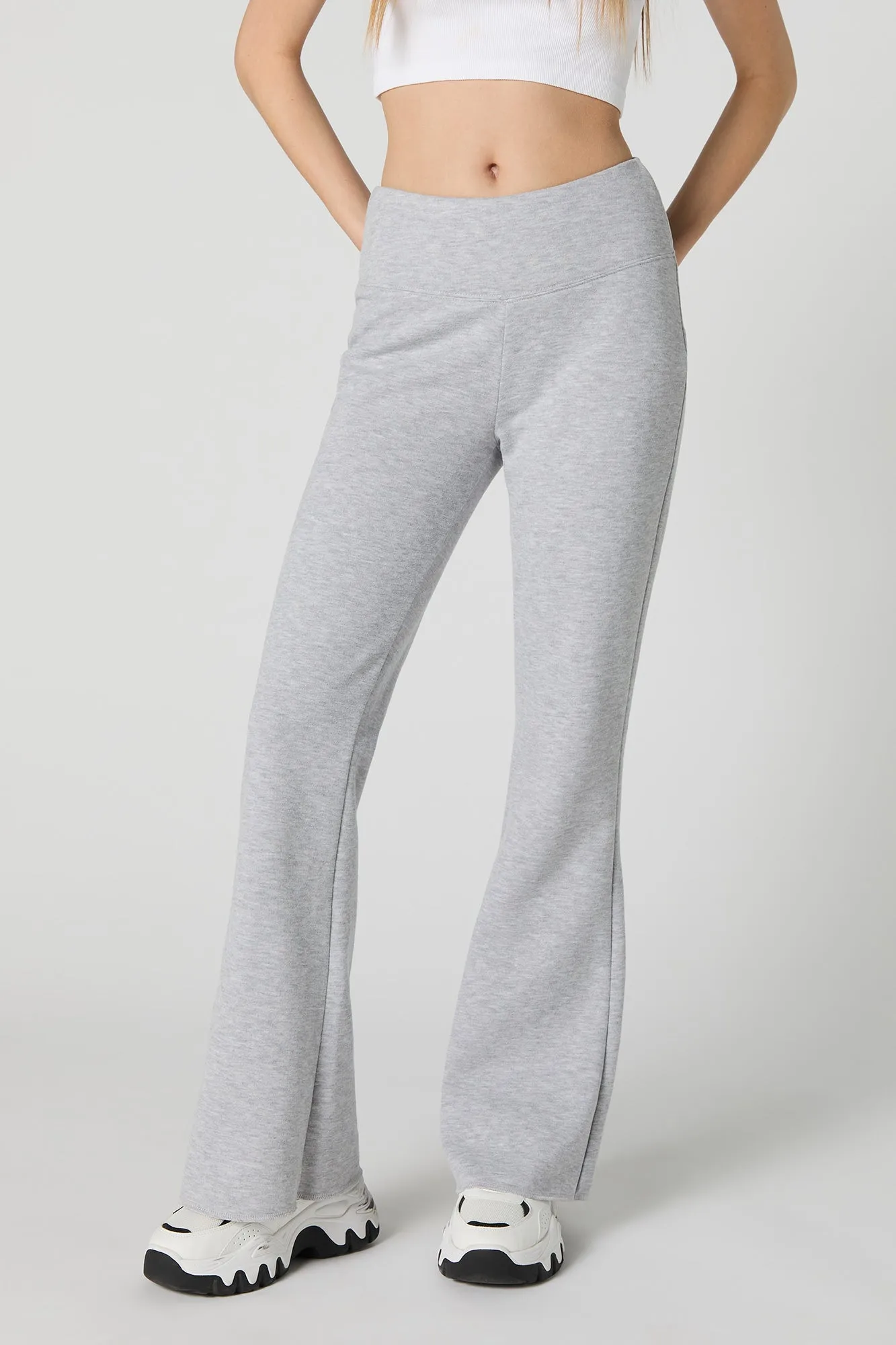 Fleece Flare Sweatpant sold by Charlotte Russe product image thumbnail 2