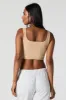 Seamless Ribbed Square Neck Cropped Tank sold by Charlotte Russe