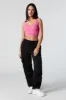 Seamless Ribbed Square Neck Cropped Tank sold by Charlotte Russe