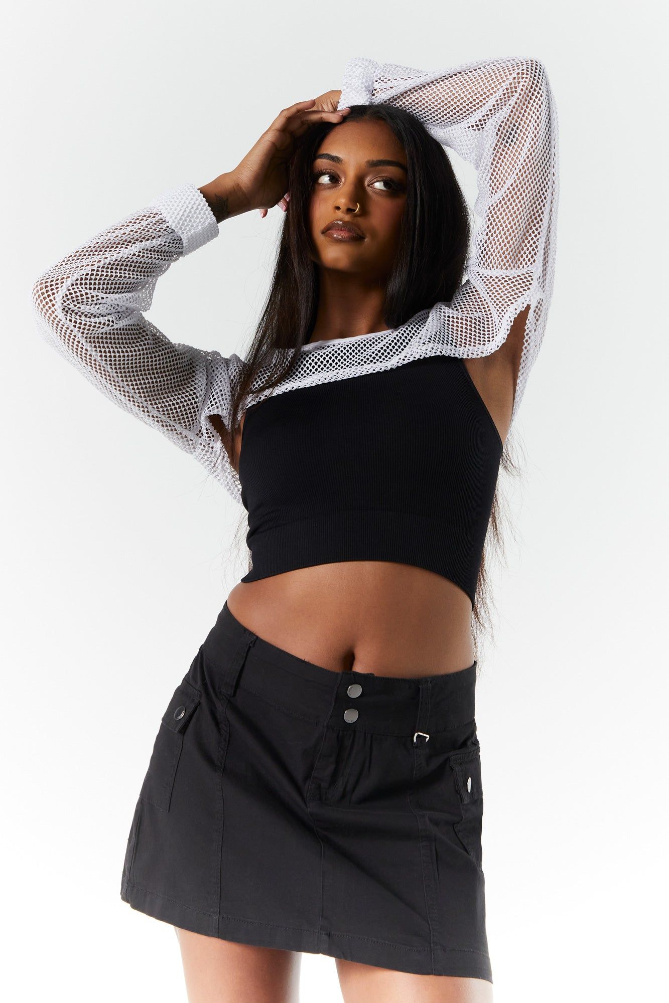 Ultra Cropped Fishnet Shrug sold by Charlotte Russe