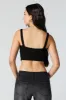 Ribbed Square Neck Corset Cropped Tank sold by Charlotte Russe