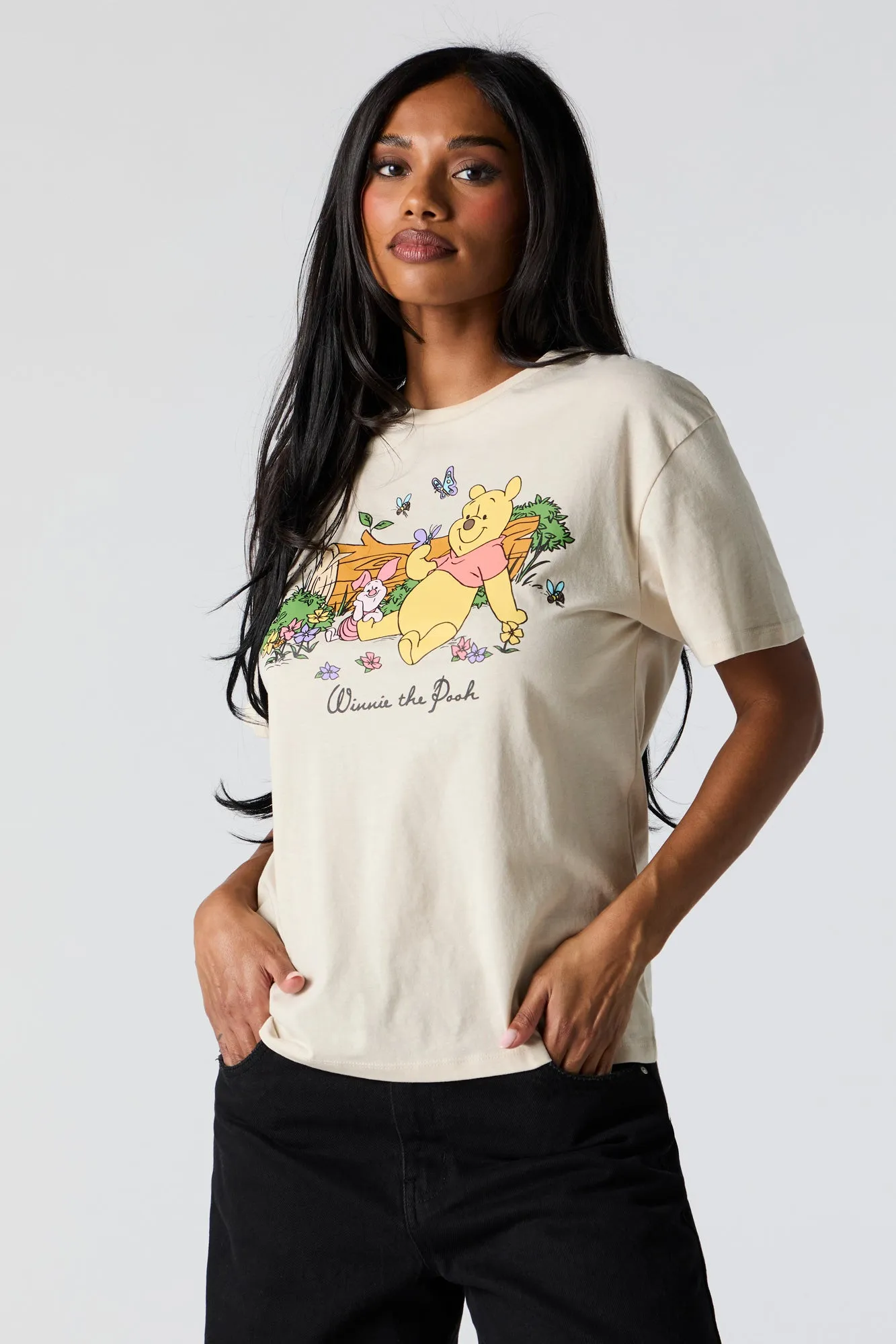 Winnie the Pooh Graphic Boyfriend T-Shirt sold by Charlotte Russe product image thumbnail 2