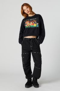 Friends Graphic Fleece Sweatshirt sold by Charlotte Russe