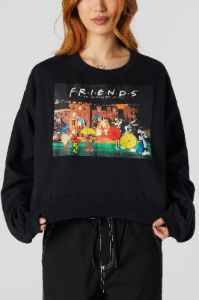 Friends Graphic Fleece Sweatshirt sold by Charlotte Russe