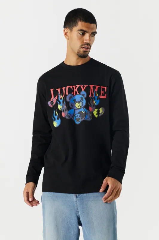 Lucky Me Graphic Long Sleeve Top sold by Charlotte Russe