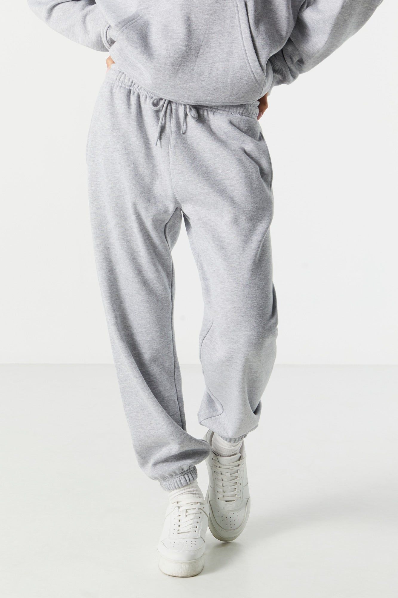 Solid Fleece Jogger sold by Charlotte Russe product image thumbnail 2