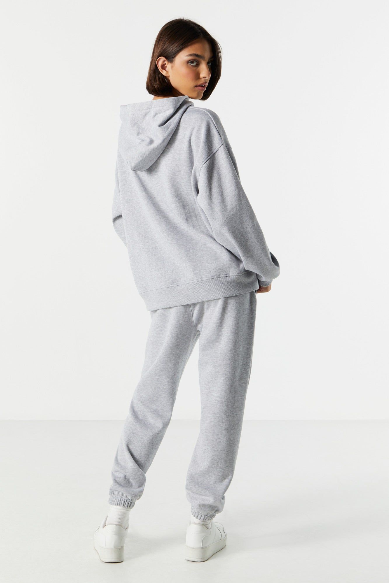 Solid Fleece Jogger sold by Charlotte Russe product image thumbnail 3