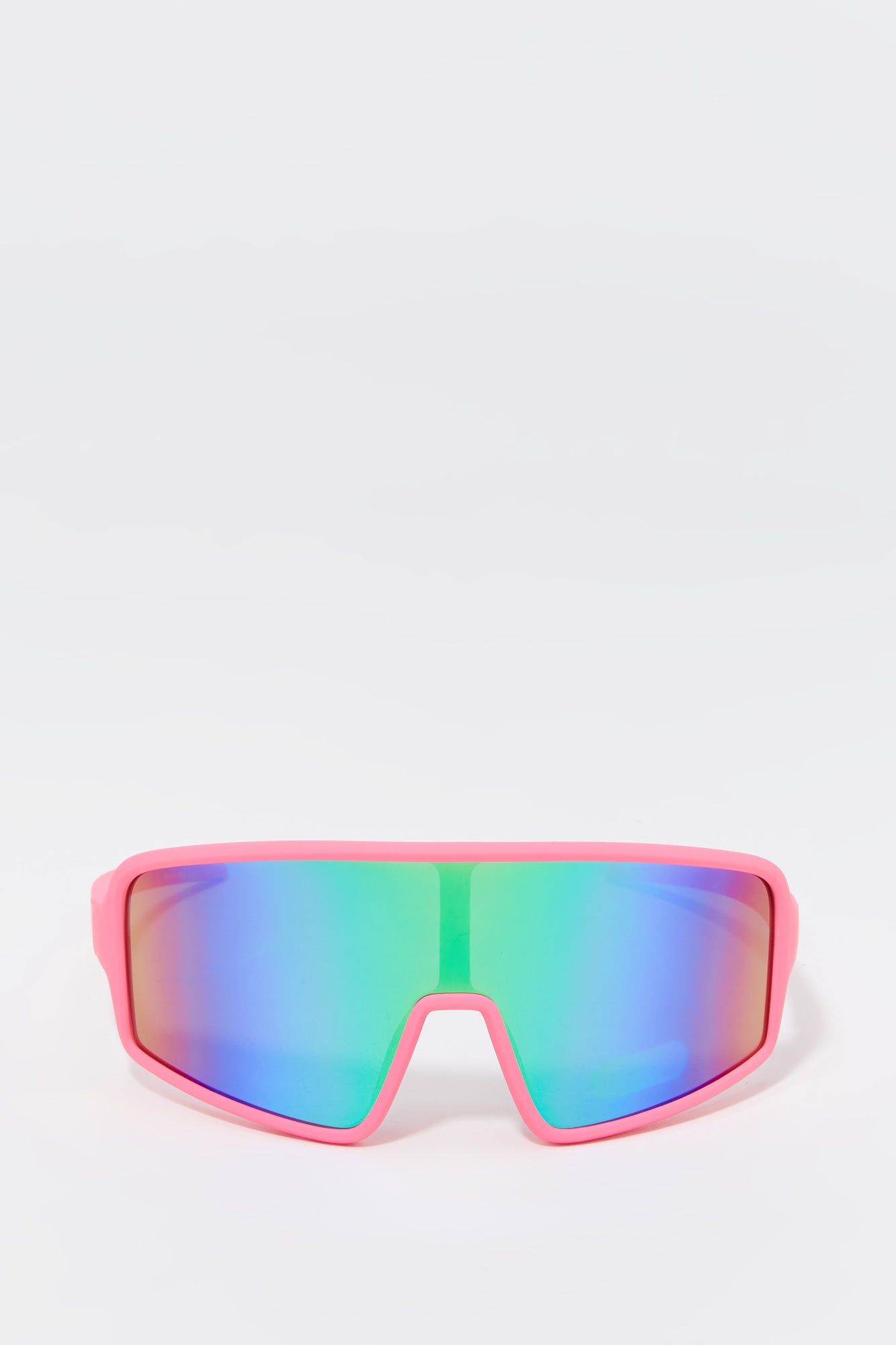 Multicolour Lens Shield Sunglasses sold by Charlotte Russe
