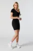 Sommer Ray Seamless Ribbed Cropped T-Shirt sold by Charlotte Russe