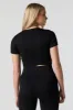 Sommer Ray Seamless Ribbed Cropped T-Shirt sold by Charlotte Russe