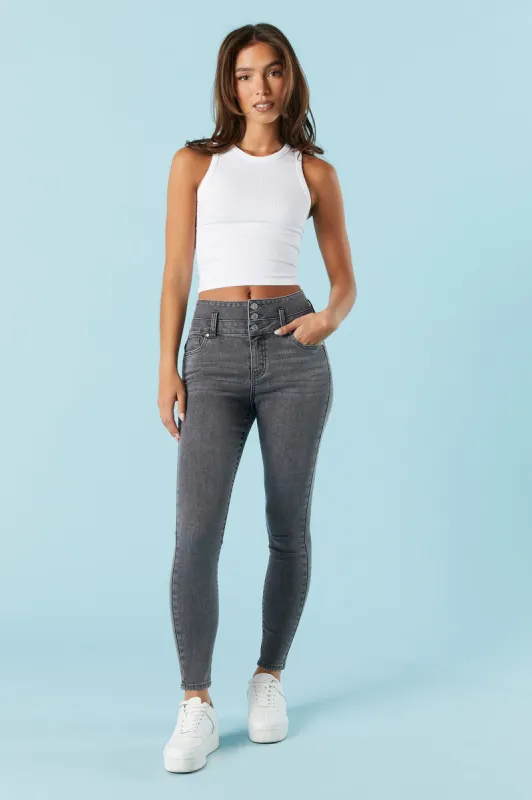 Ibiza Grey Wash Skinny Jean sold by Charlotte Russe