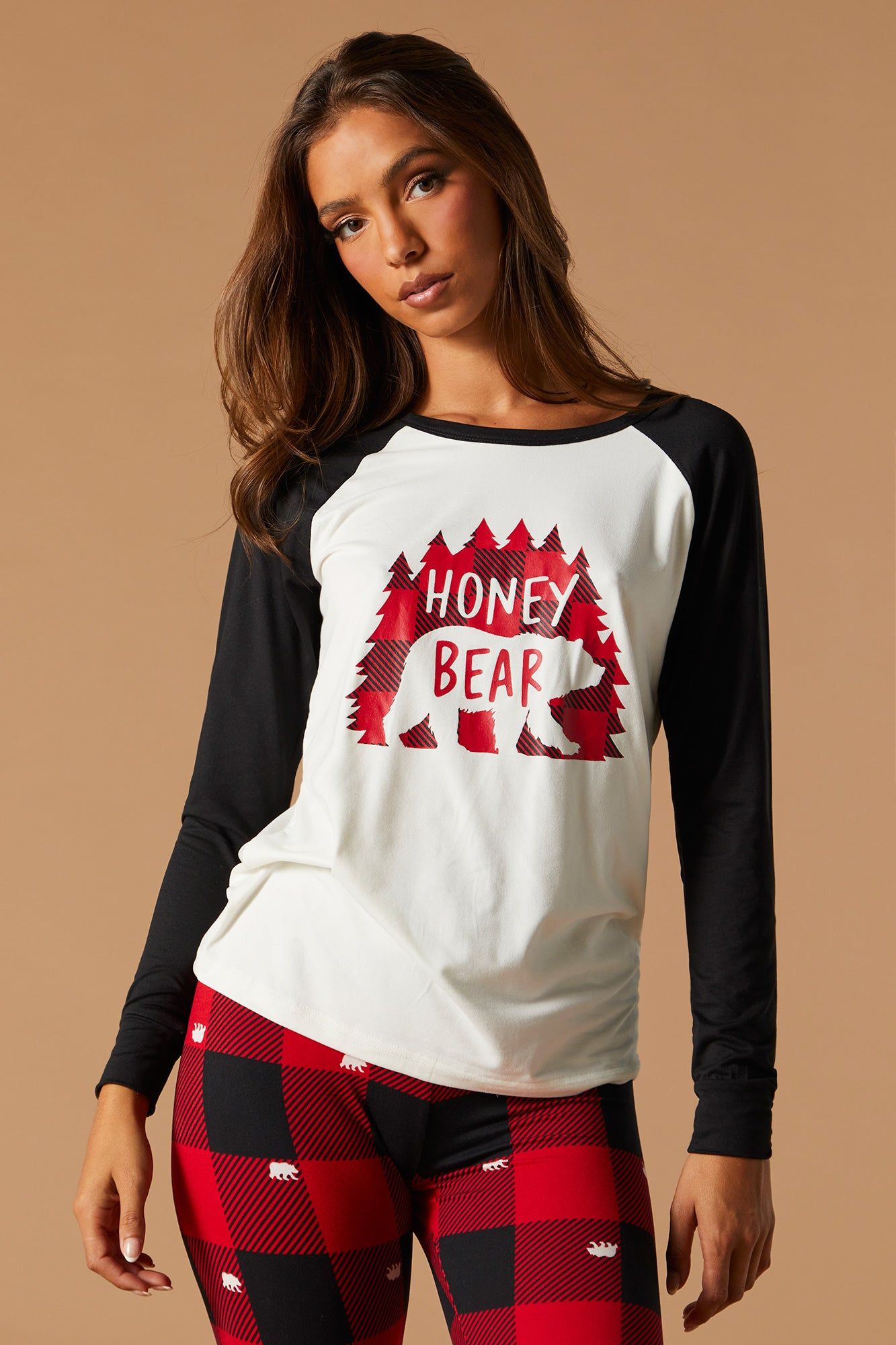 Matching the Family Bear 2 Piece Pajama Set sold by Charlotte Russe product image thumbnail 2