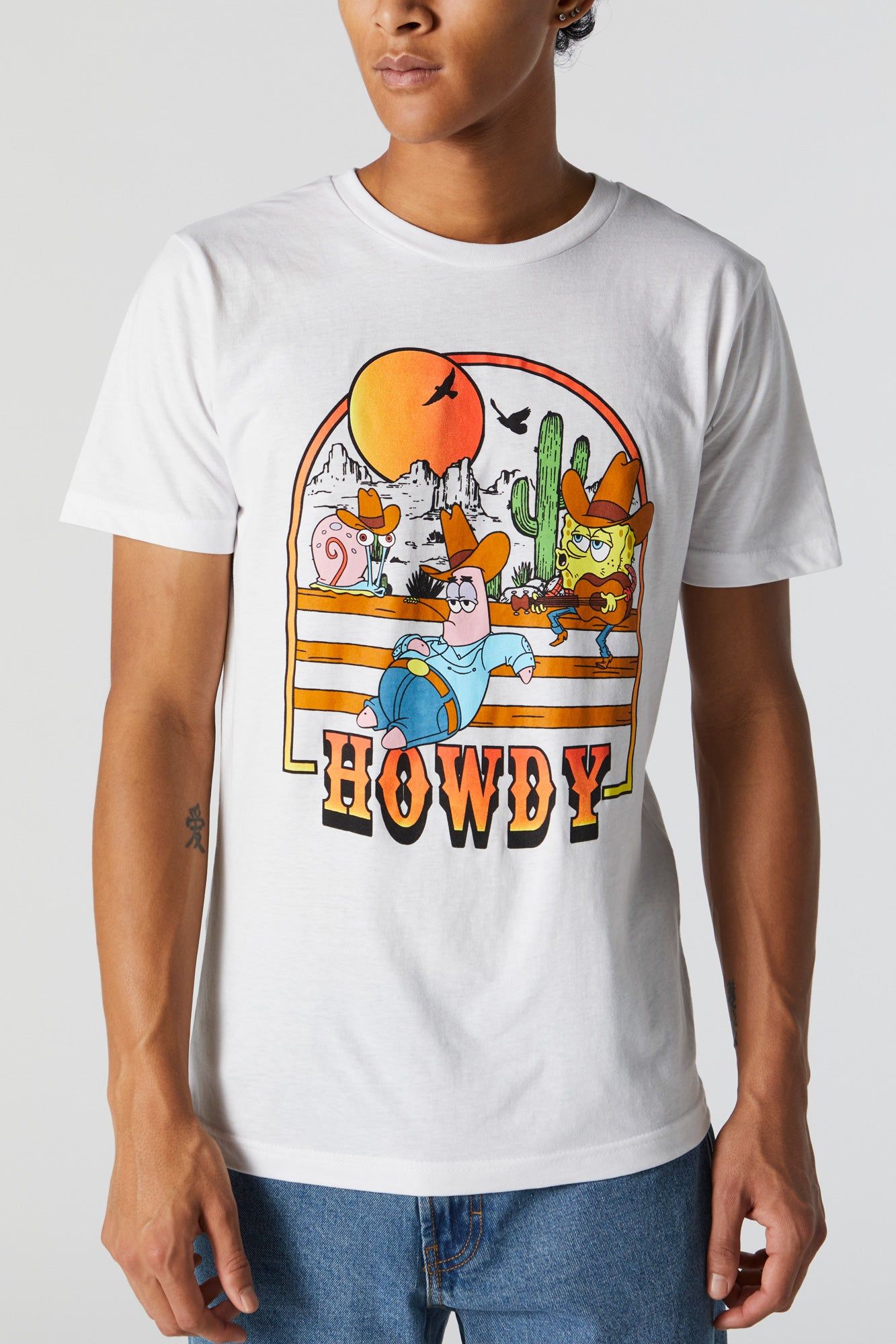 Howdy SpongeBob Graphic T-Shirt sold by Charlotte Russe product image thumbnail 4