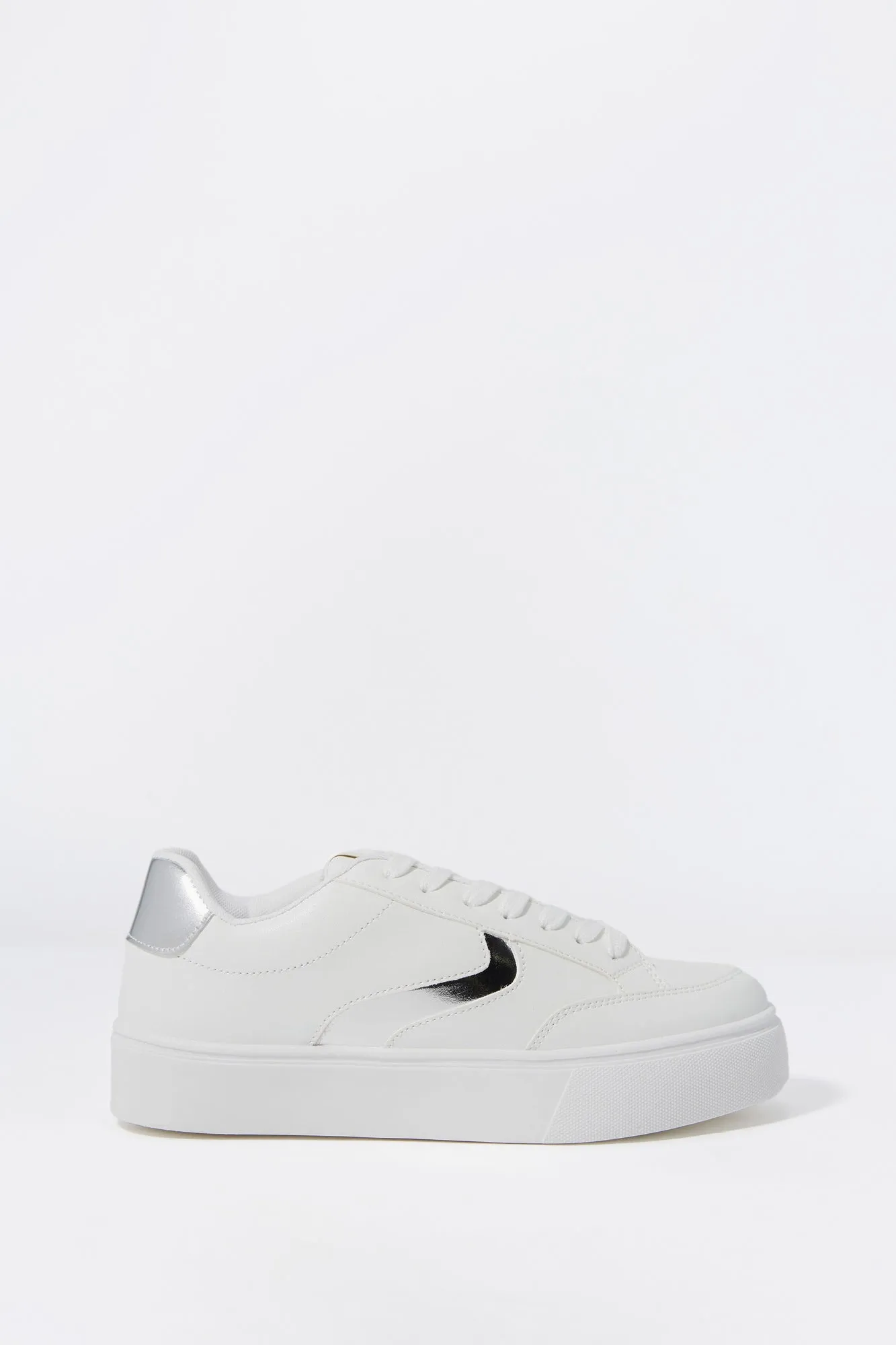 Metallic Lace Up Platform Sneaker sold by Charlotte Russe product image thumbnail 2