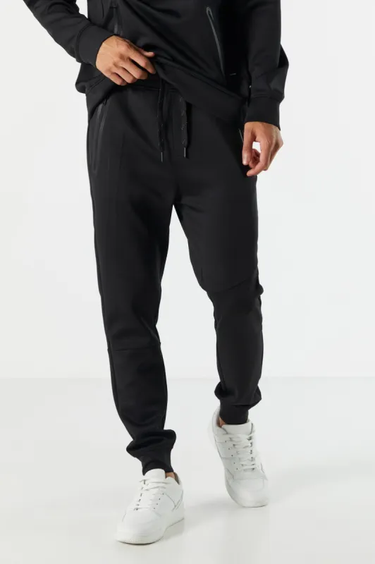 Mesh Zip Pocket Fleece Jogger sold by Charlotte Russe