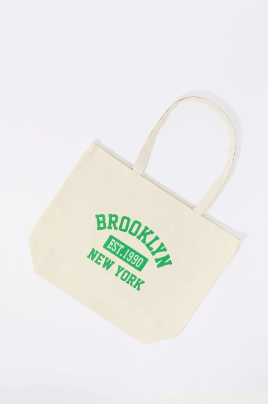 Brooklyn Graphic Tote Bag sold by Charlotte Russe