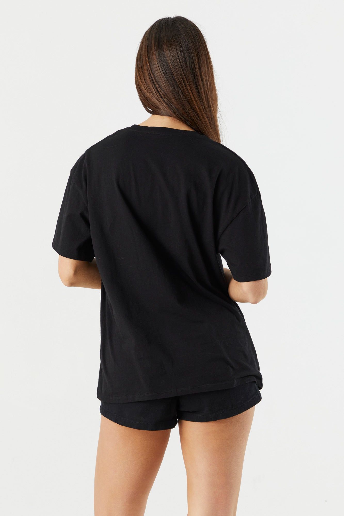 Black Hello Kitty Graphic Boyfriend T-Shirt sold by Charlotte Russe product image thumbnail 2