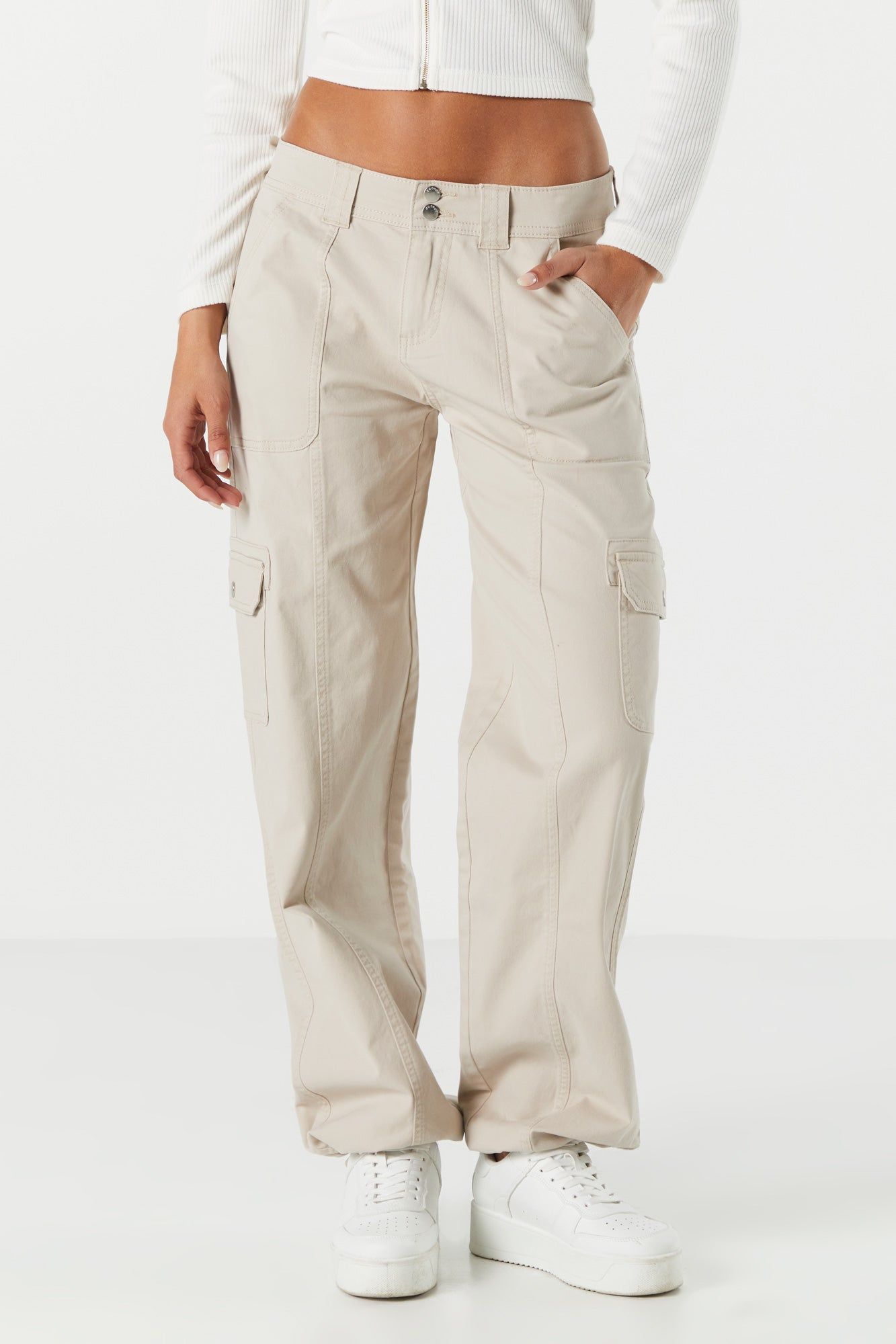 Low Rise Cargo Parachute Pant sold by Charlotte Russe product image thumbnail 5