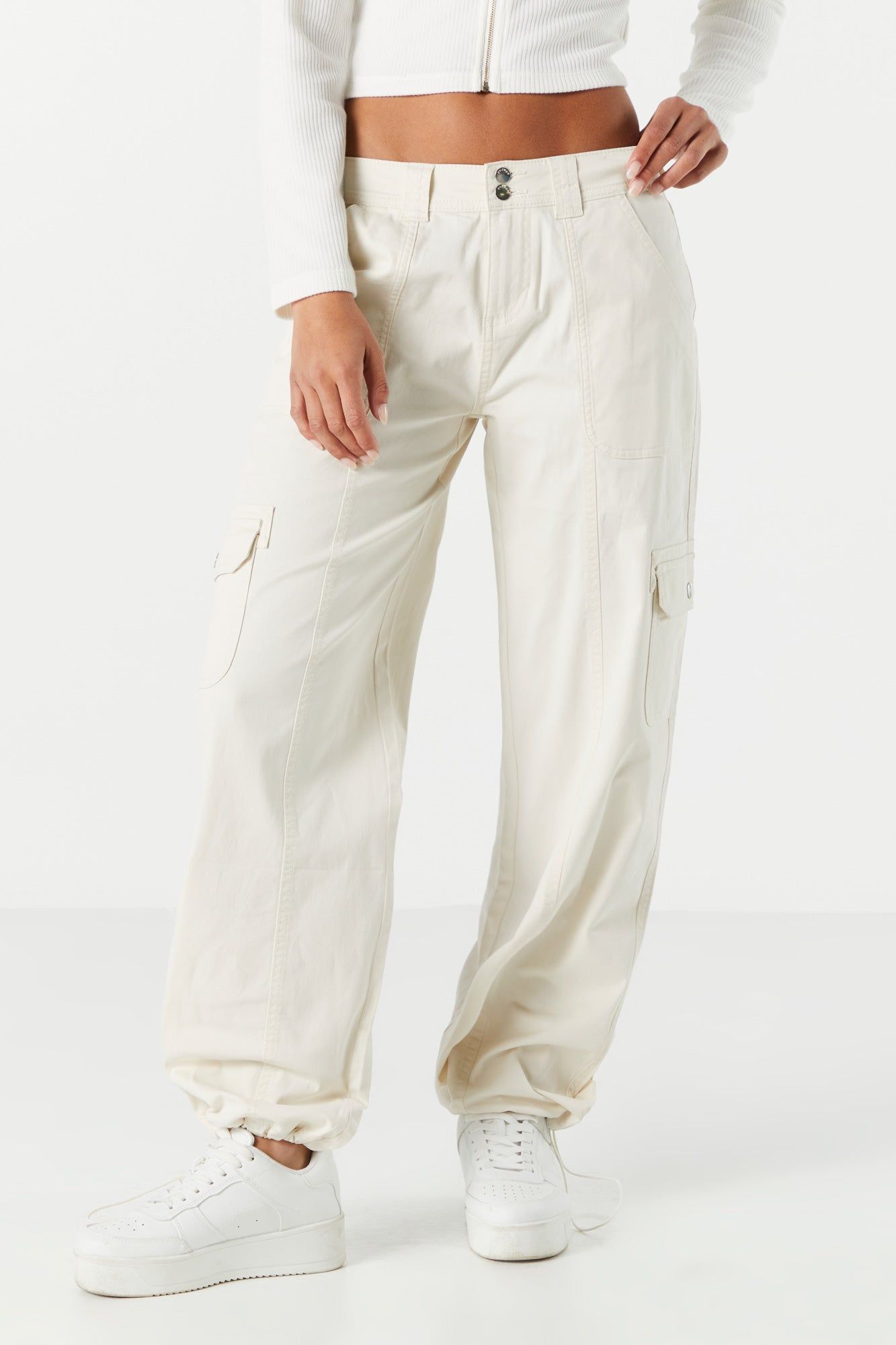 Low Rise Cargo Parachute Pant sold by Charlotte Russe product image thumbnail 2