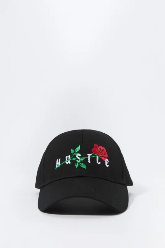 Hustle Embroidered Baseball Hat sold by Charlotte Russe