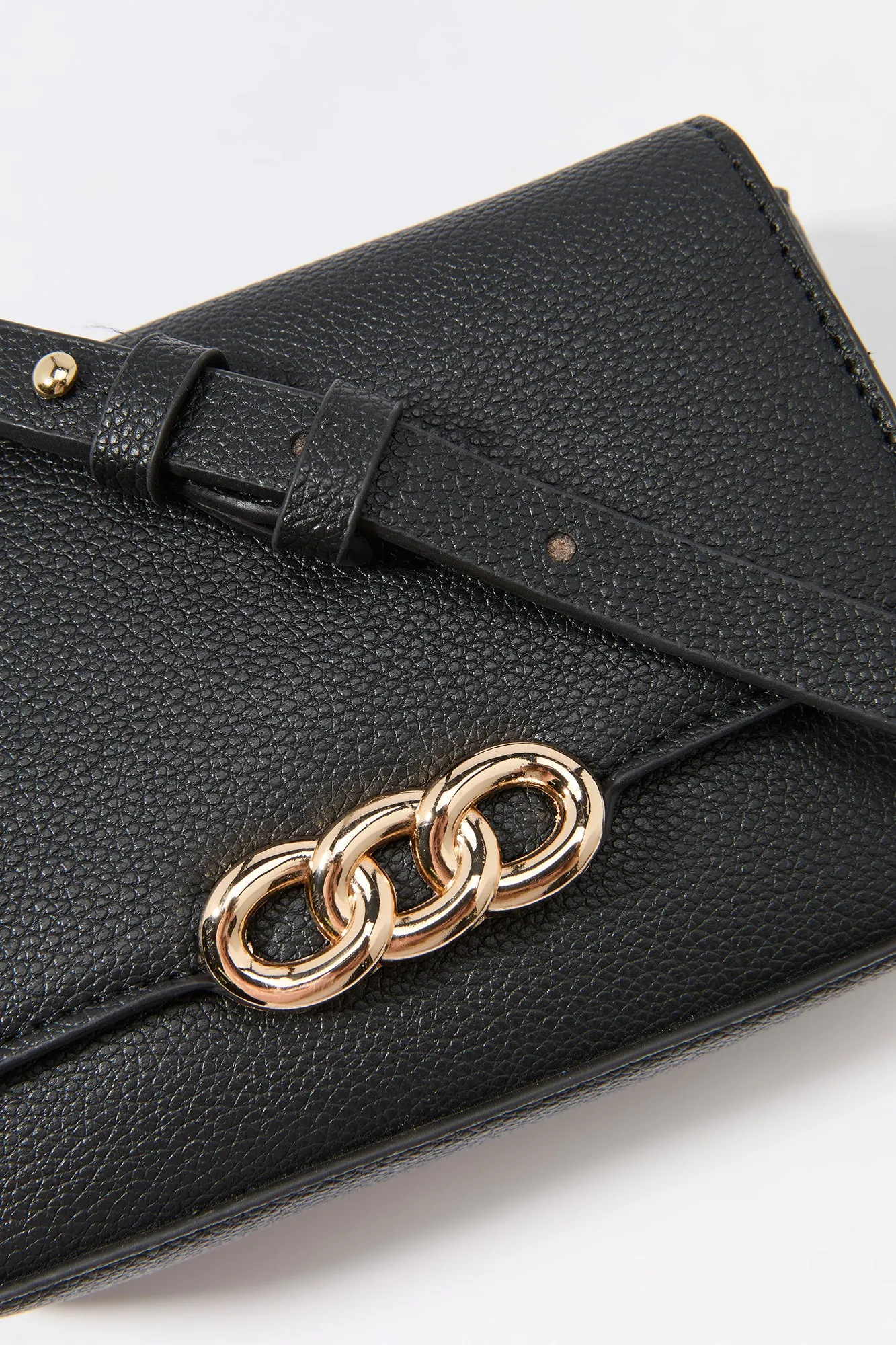 Faux Leather Triple Ring Crossbody Purse sold by Charlotte Russe product image thumbnail 4