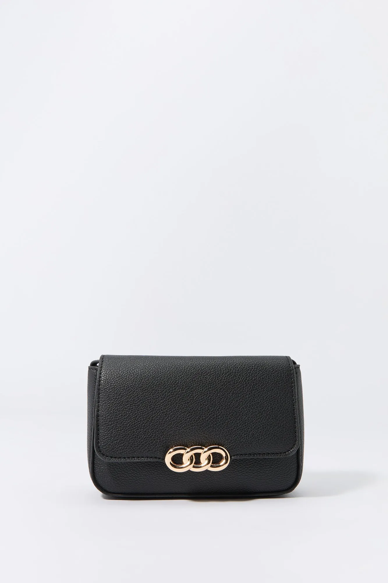 Faux Leather Triple Ring Crossbody Purse sold by Charlotte Russe product image thumbnail 2