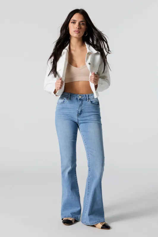 Austin Light Wash Flare Jean sold by Charlotte Russe
