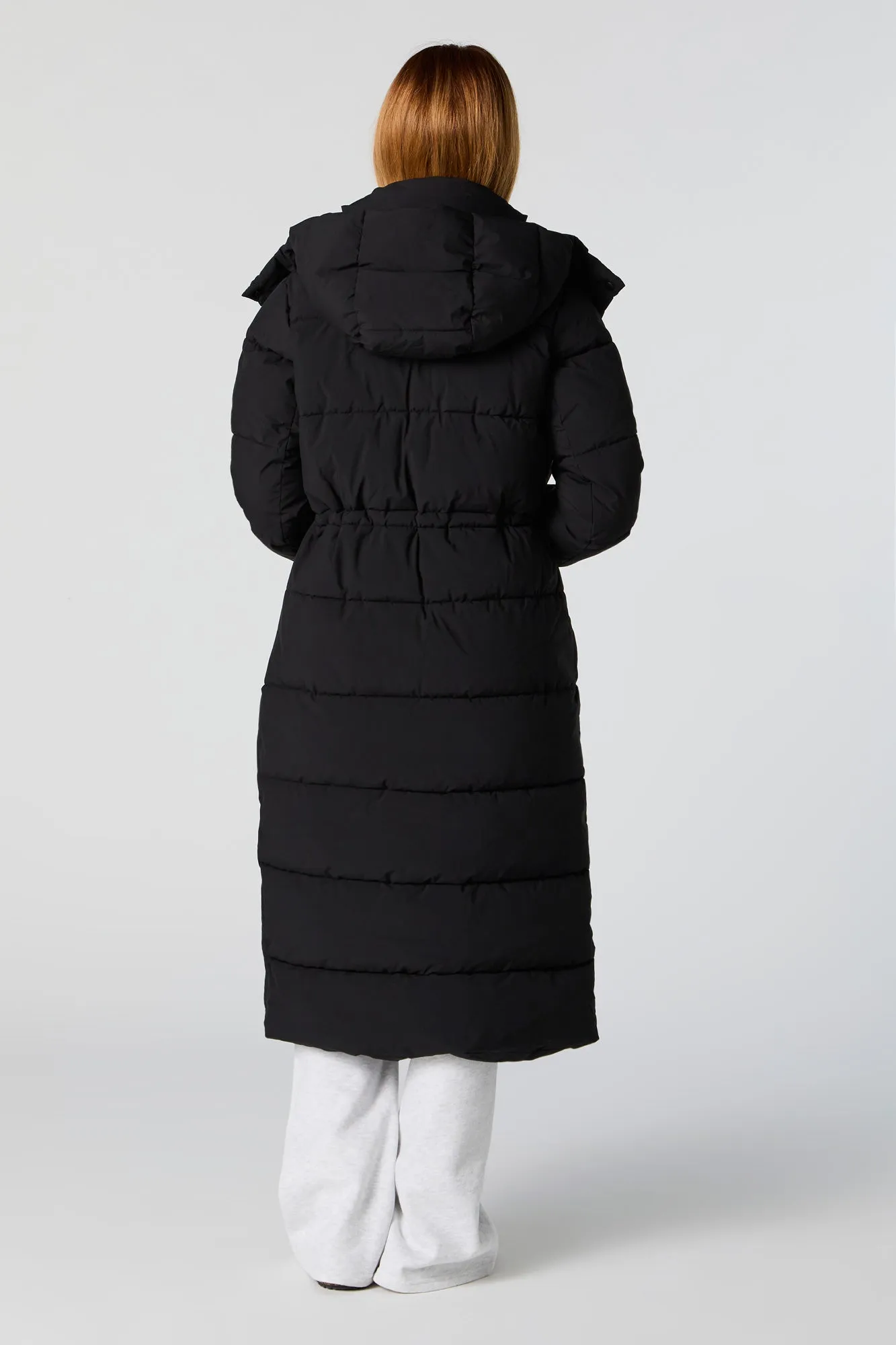 Longline Puffer Jacket sold by Charlotte Russe product image thumbnail 5
