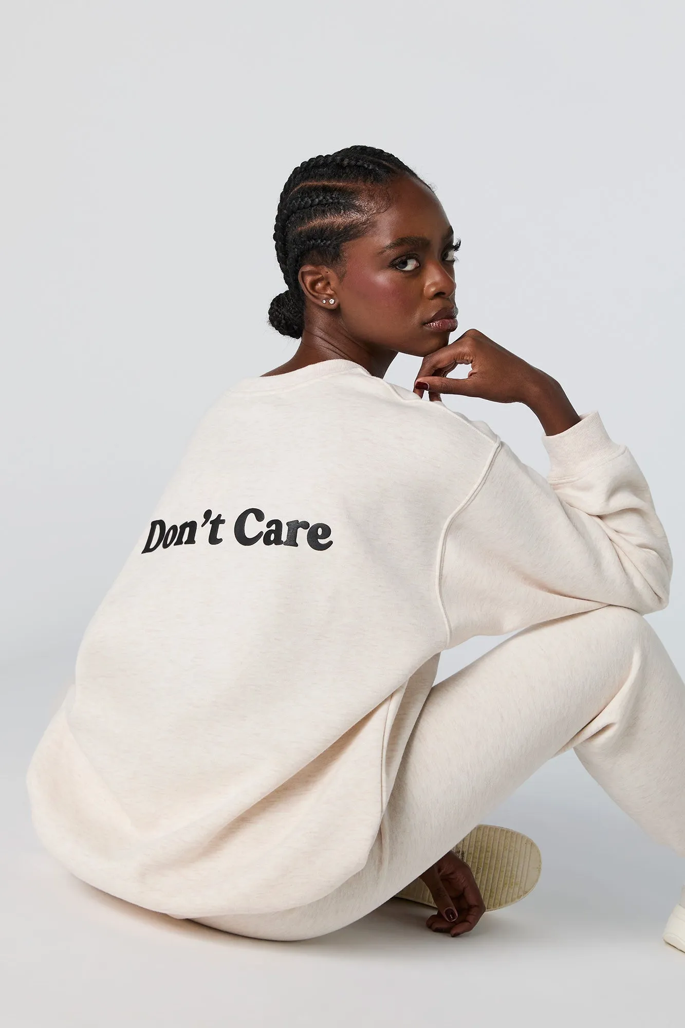 Oversized Graphic Fleece Sweatshirt sold by Charlotte Russe
