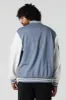 Embroidered Fleece Varsity Jacket sold by Charlotte Russe
