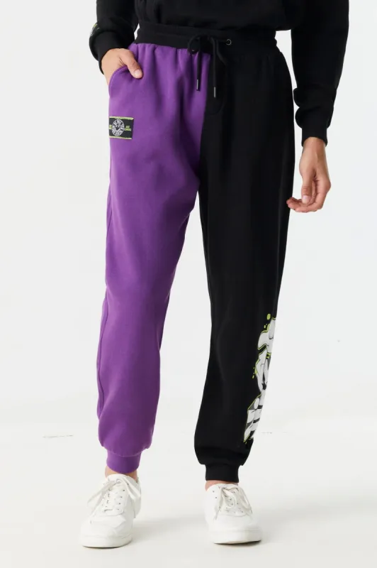 Nice Graffiti Graphic Split Print Jogger sold by Charlotte Russe